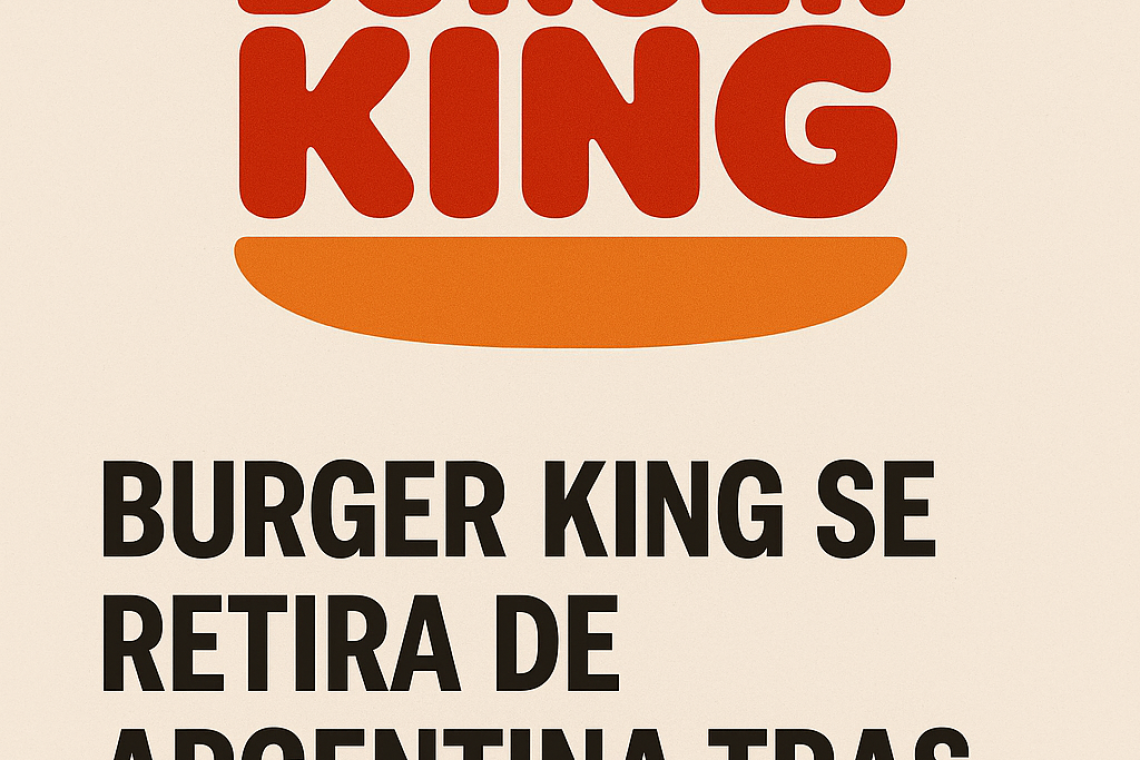 Burger King se retira de Argentina tras 35 años: vende sus 116 locales